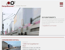 Tablet Screenshot of cargobeamer.com